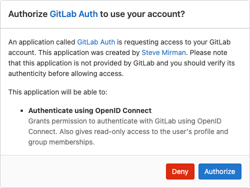 GitLab Authorize